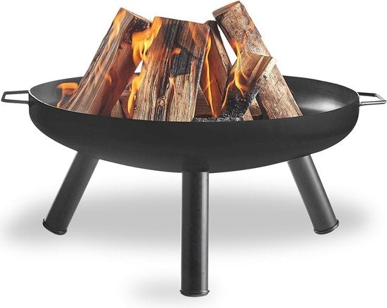 Goliving Outdoor Feuerschale - Feuerkorb - Gartenkamin - Stimmungsvolle Feuerstelle - Terrassenheizer - Stahl - Ã˜ 60cm