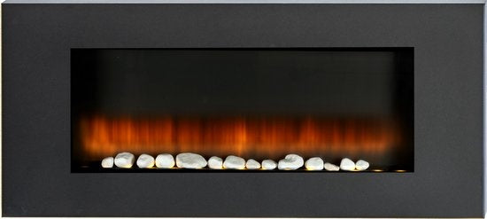 Classic Fire Elektrische Sfeerhaard Vancouver - Afstandsbediening en Timer - LED Vlammen - 2000W - Zwart