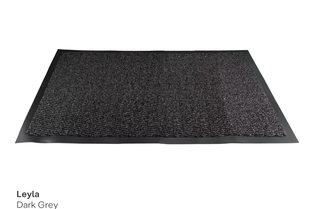 2x Spectrum Leyla Reinigungsmatte - 90 x 150 cm - dunkelgrau