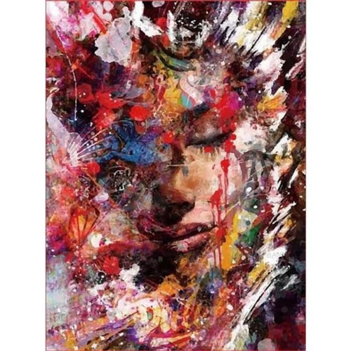 Malerei auf Zahlen Frau - 40x50 cm
