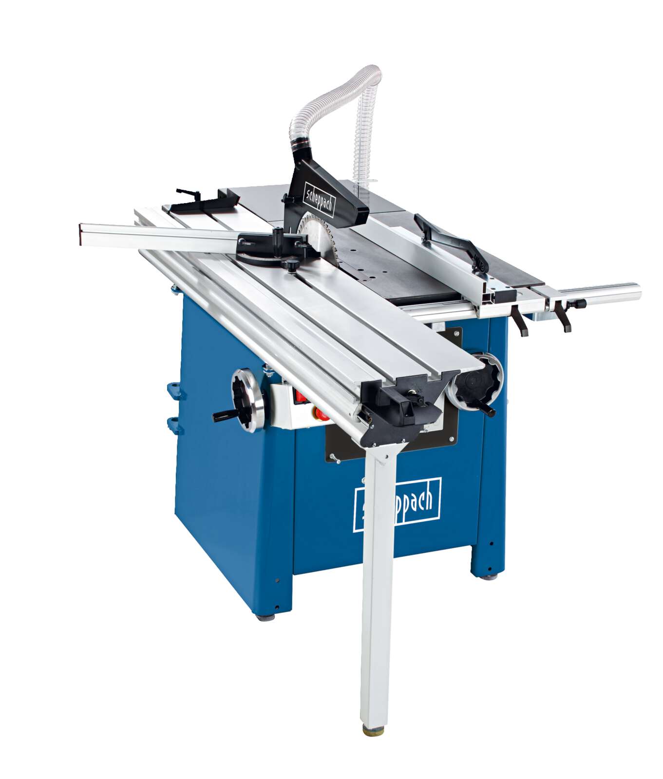 Formatkreissäge Forsa 4.1 Scheppach mit Vorritzer - 400V 4800W | 107mm Schnitthöhe | 440mm Schnittbreite | 2100mm Tischlänge / Besäumlänge