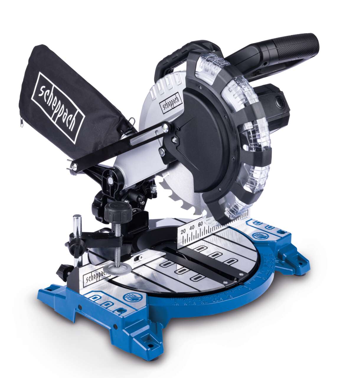 Kapp- und Gehrungssäge HM210L Scheppach - 1500W | 120mm Schnittbreite | 60mm Schnitthöhe | 24Z