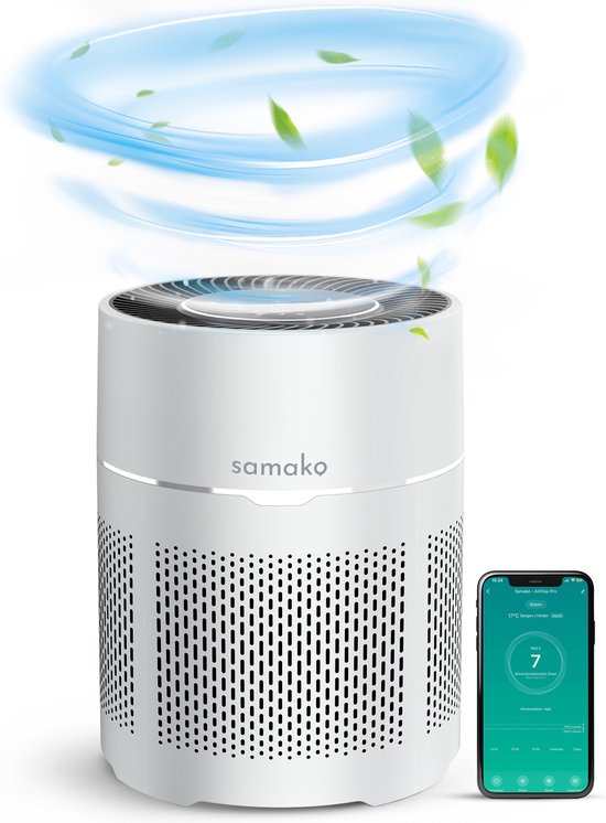 Samako Airflow - Luftreiniger - Hepa 13 pro Filter - Heuschnupfen
