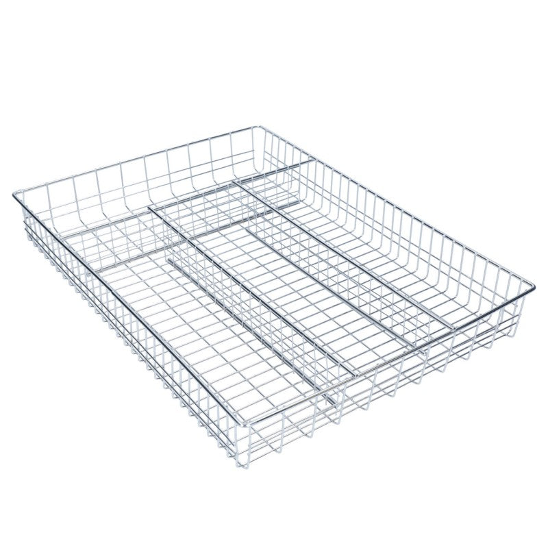 KitchenCraft Chrom-Besteckkasten - 36x26 cm