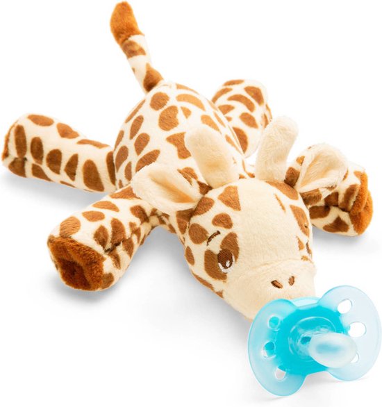 Philips Avent Kuschelschnuller - 0 bis 6 Monate - 1 Schnuller - Giraffe - SCF348/11