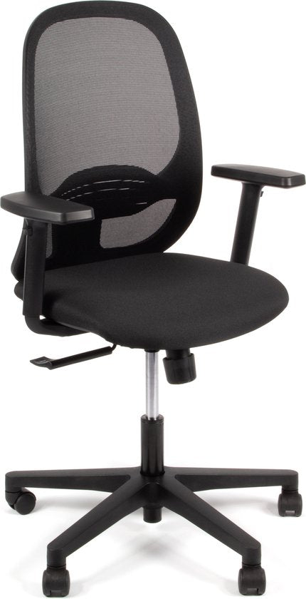 Linea Grace 01 - Bürostuhl - Ergonomisch EN1335 - Mehrfach verstellbar- Schwarz