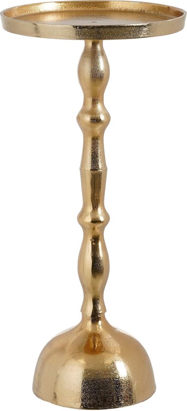 Mica Decorations Duco Beistelltisch - H54 x Ø25 cm - FSC 100% - Recyceltes Aluminium - Gold