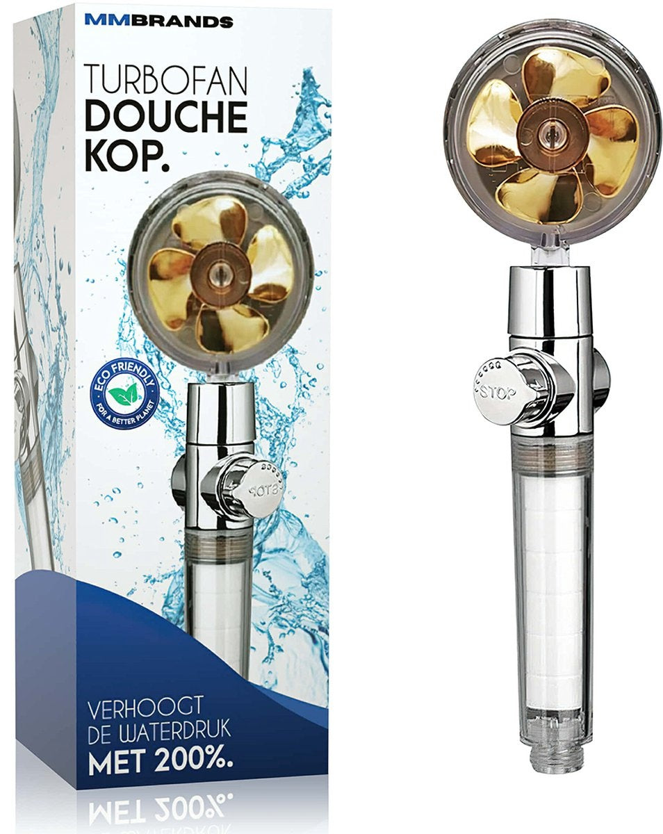 MM Brands Wassersparender Duschkopf - Hochdruck-Handbrause - Regenbrause Wassersparend
