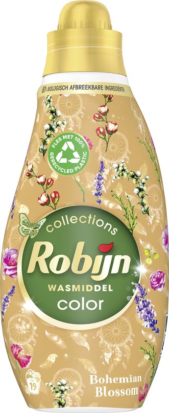 Robijn Klein & Krachtig Collections Color Bohemian Blossom Flüssigwaschmittel 19 Wäschen