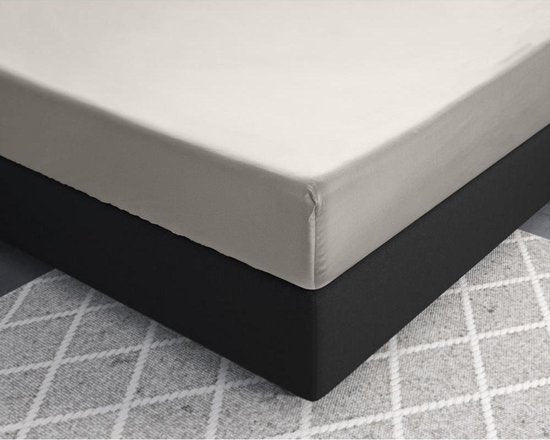 Primaviera Deluxe Satin - Spannbetttuch - 160 x 200 - Creme