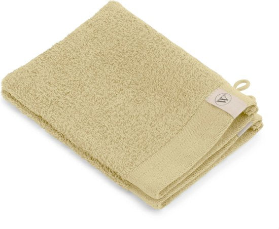 WALRA Waschlappen Weiche Baumwolle Mais Gelb - 2x 16x21 cm