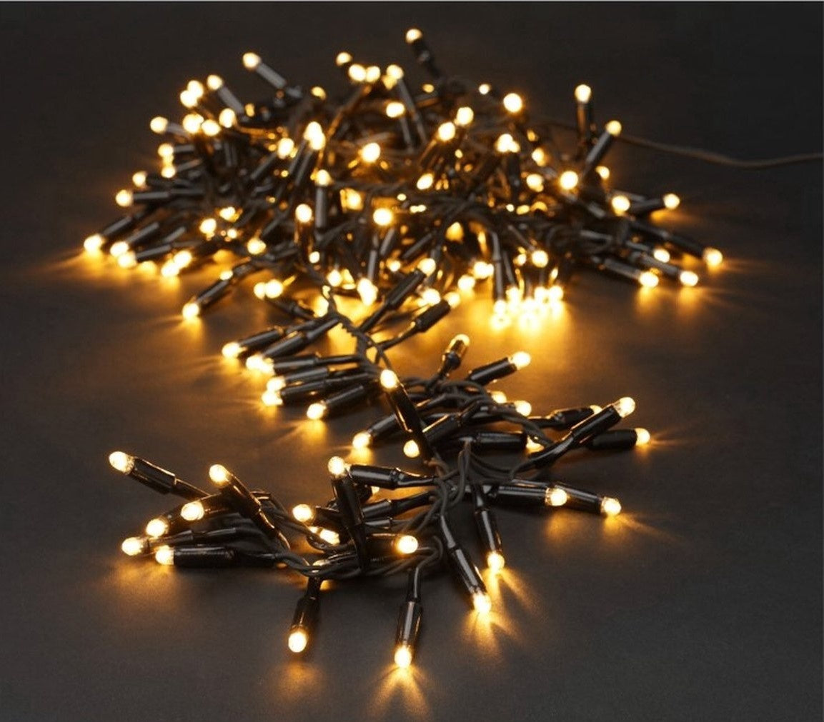 Weihnachtsbeleuchtung Cluster 200 Led - Extra Warm White