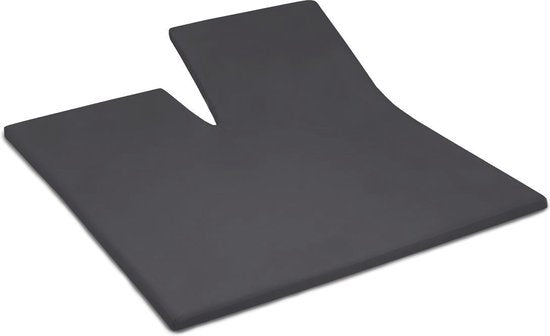 Cinderella Single-split topper Spannbetttuch - Frottee - bis zu 15 cm - 160x200/210 - Anthrazit