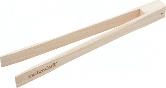 Kitchencraft Brotbackzange 25 cm Holz Natur