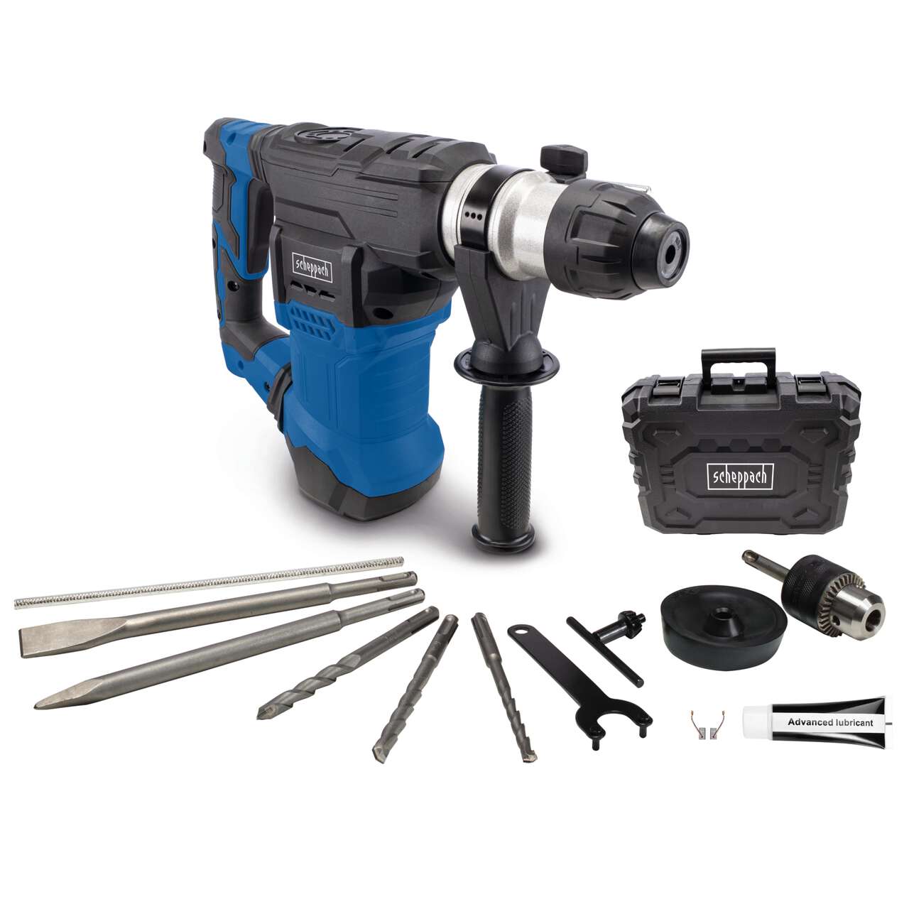 Bohrhammer DH1500 Plus Scheppach - 7Joule | 230V 1500W | SDS-Plus | inkl. Koffer