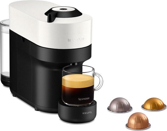 Krups Nespresso Vertuo POP XN9201 Kaffeetassenmaschine - Kokosnuss Weiß