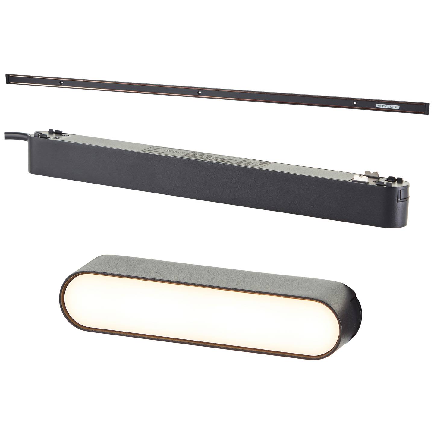 Brilliant Click and Shine Set Stromschienenadapter-Strahler - 115 mm - 324 Lumen