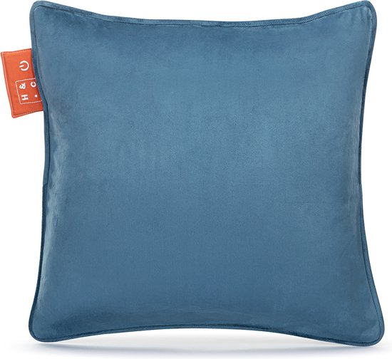 Home&Comfort - Kabelloses Wärmekissen - Samtblau - Wiederaufladbar