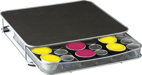 Metallkapselhalter mit Ständer für 60 Kaffeetassen