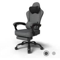Devoko gaming chair - Dunkelgrau - Max.120 kg - 52x50.5x133 cm