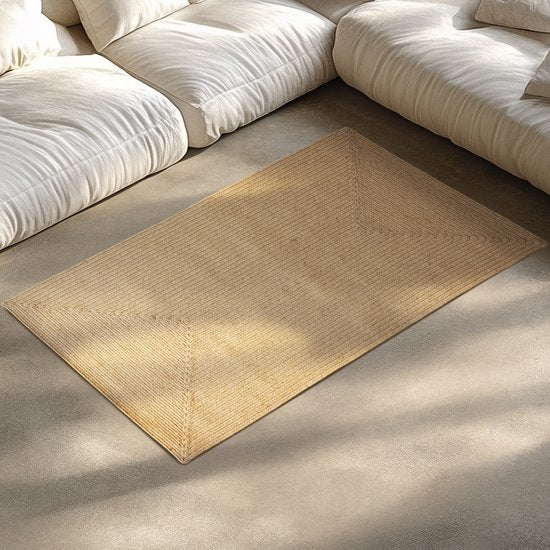 tectake® Flechtteppich - Boho-Stil - Juteteppich für den Innen- und Außenbereich - Langlebig