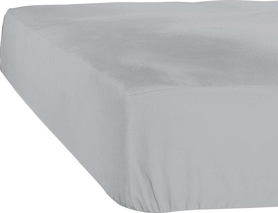 De Witte Lietaer Spannbetttuch Case 120/130 X 200/220 cm H40 Baumwolle Grau
