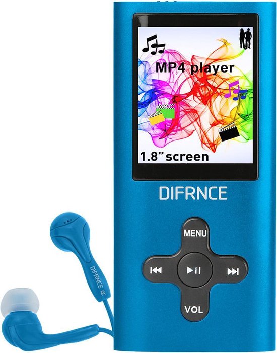 DIFRNCE MP1854 MP4 SPIELER 4GB BLAU