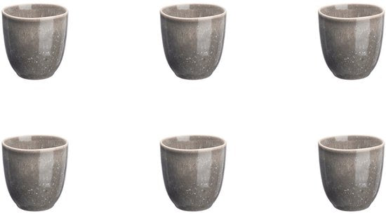 Becher STELLAR 15cl - 6 Stück - Betongrau