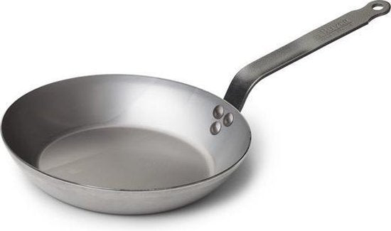 De Buyer Stahlpfanne Ã˜ 24cm - Ohne PFAO & PTFE - Kein Induktion - Natürliche Wachsbeschichtung Antihaft