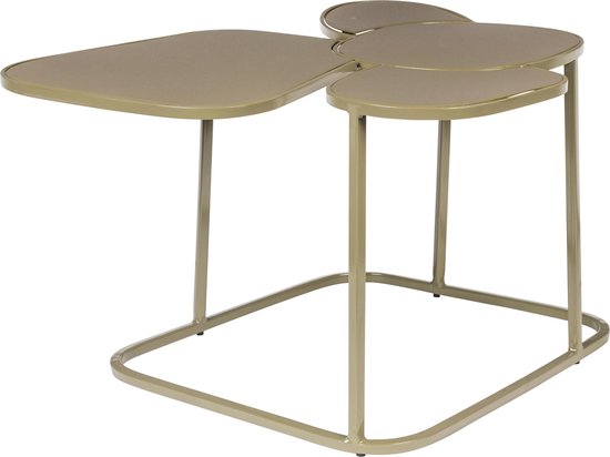 Zuiver Moondrop Multi - Beistelltisch - Lehm - Olivgrün - Metall