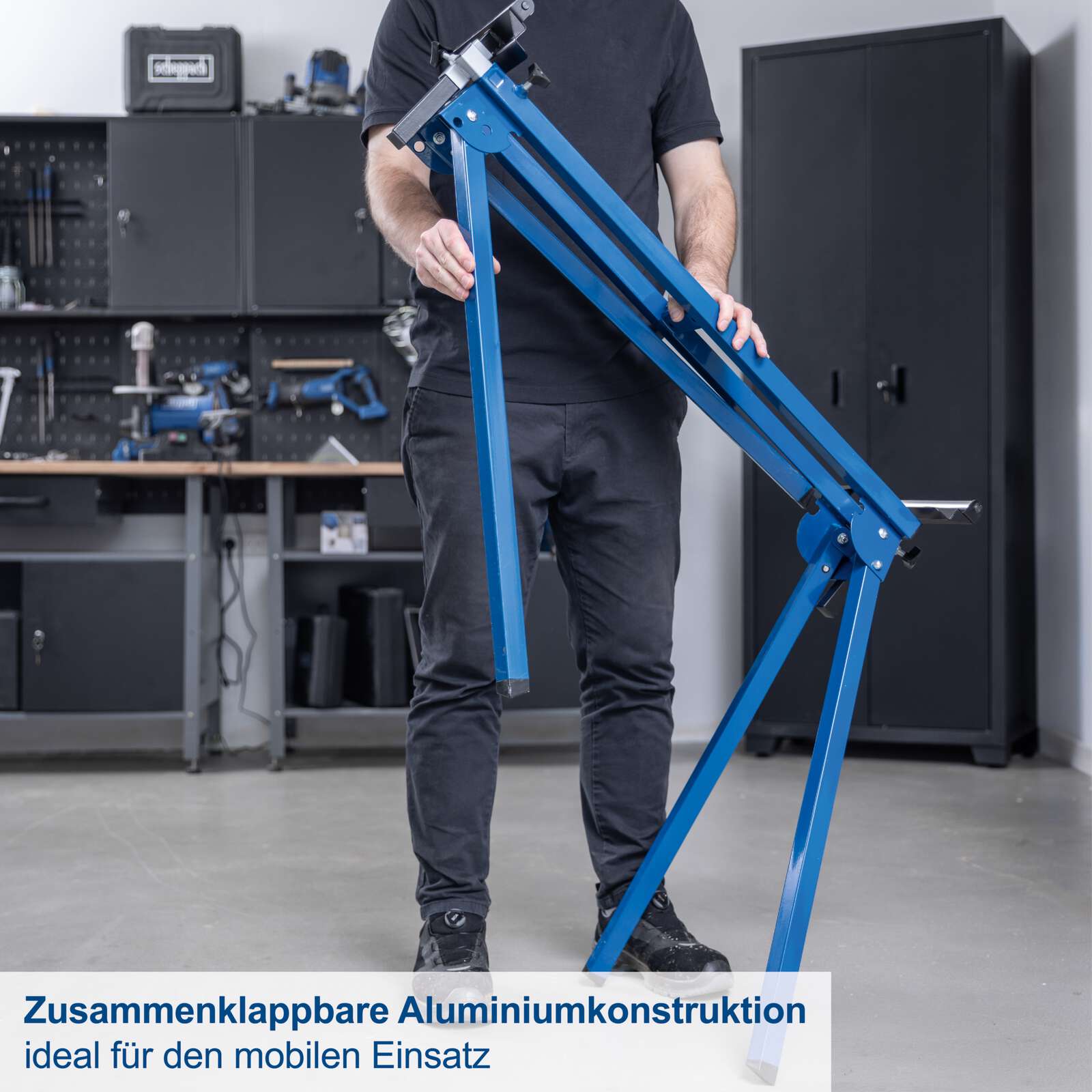 Untergestell für Kappsäge UMF1550 Scheppach - Höhe 915 mm | Auszug 935-1945mm | Traglast 150kg