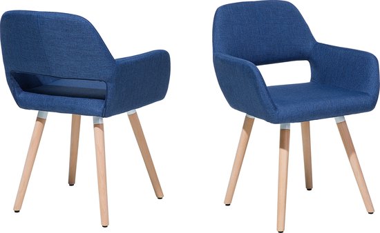 CHICAGO - Esszimmerstuhl - Marineblau - Polyester