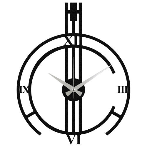Santo Analoge Wanduhr - Schwarz