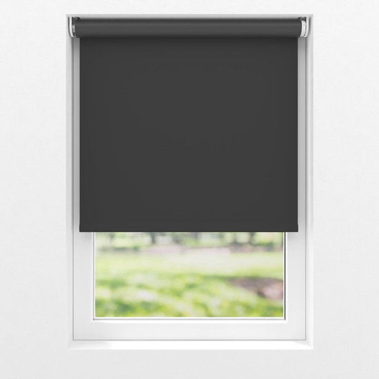 VONROC SMART BLINDS - Elektrisches Rollo - Verlängerung - 80 x 190 - Schwarz - Ohne Fernbedienung und Ladekabel