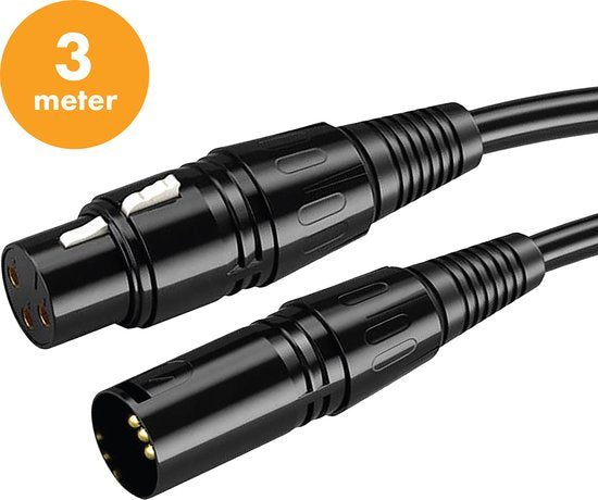 Drivv. Premium XLR Kabel - Mikrofonkabel - Stecker zu Buchse 3 pin - 3 Meter