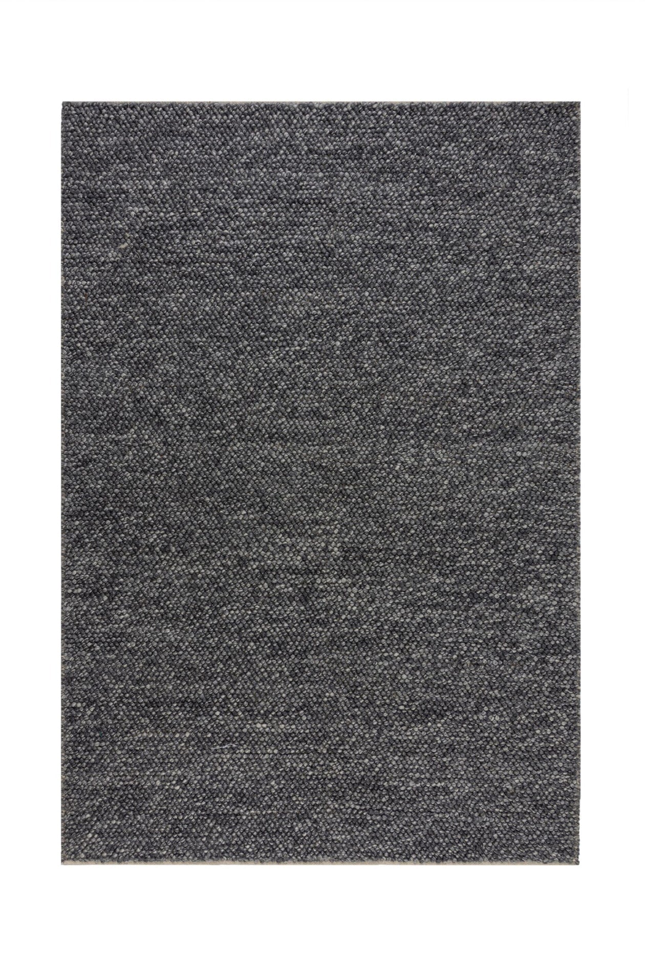 Flair Rugs Mineralienteppich - Handgewebte Wollmischung - 120x170 cm - Hellgrau