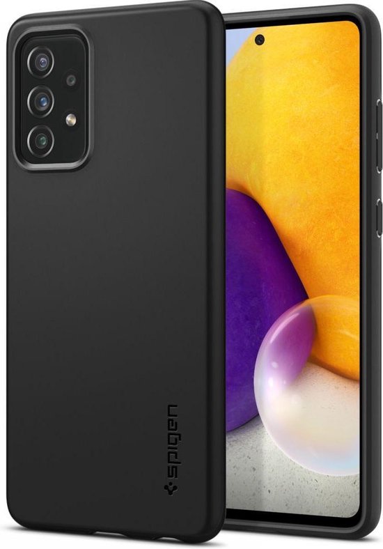 Spigen - Geeignet für Samsung Galaxy A72 Case - Back Case Thin Fit Schwarz