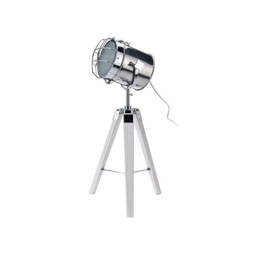 Stehleuchte Boomi industrielles Retro-Design weiß silber