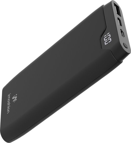 imoshion® Powerbank 10000 mAh - Schnellladegerät 18W - Power Delivery - USB C & USB A - Geeignet für Apple iPhone und Samsung