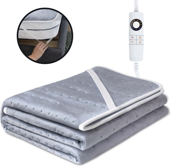 STAUS&BACH CozySnug - 2 Personen XXL Wärmeunterbett (100W) - Wärmedecke mit 6 Heizstufen und Timer (2