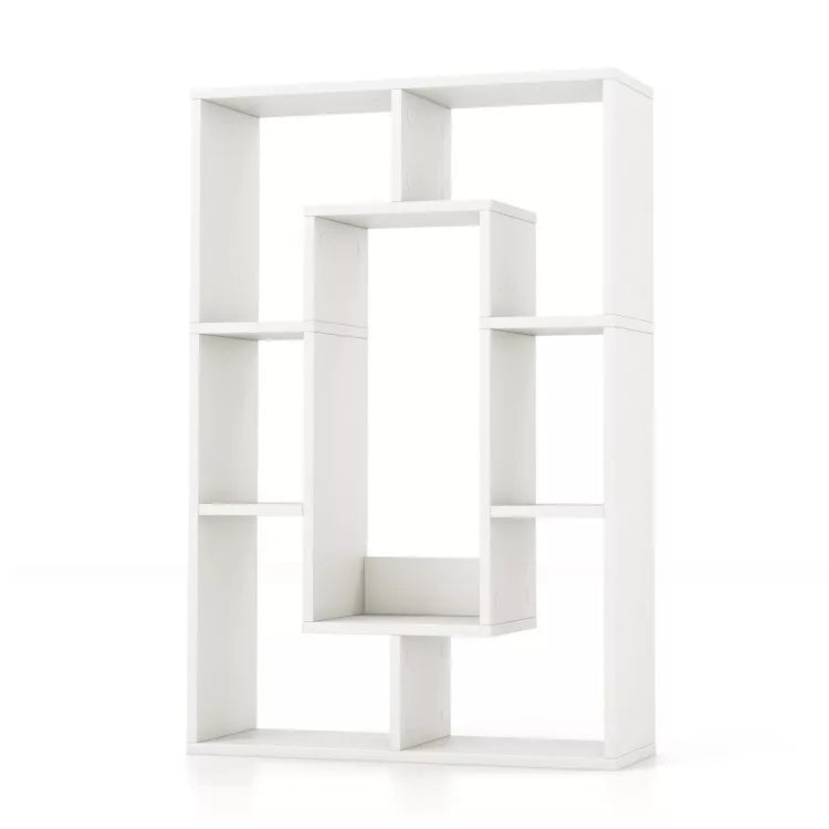Coast Bücherregal - 7 Fächer - Kippsicheres Design - 61 x 20 x 90 cm - Weiß