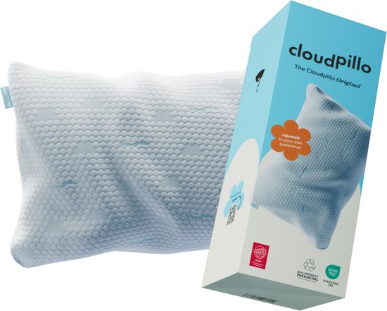 Cloudpillo - Kopfkissen - Memory Foam - Anpassbar - Geeignet für Rücken-