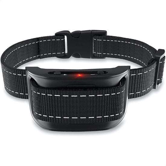 Strex - Anti-Bellband für Hunde - 3-60kg - kein Schock - Vibration und Audio - IP67 Wasserdicht - Schwarz