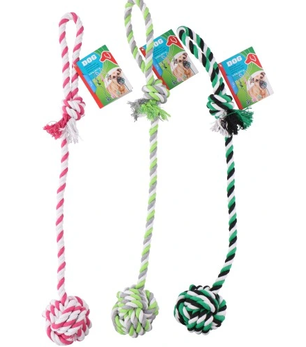 MAXXpro - Hundespielzeug - Seil mit Knoten - Baumwolle
