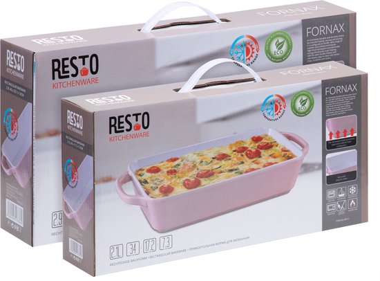 Resto - Fornax Auflaufform - Auflaufformen - Rechteckig - 40 CM - Rosa