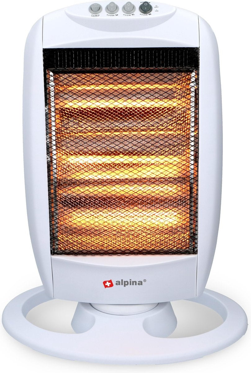 alpina Herd - Halogen - Drehbar - 1200 W - 3 Heizstufen - Ãœberhitzungsschutz