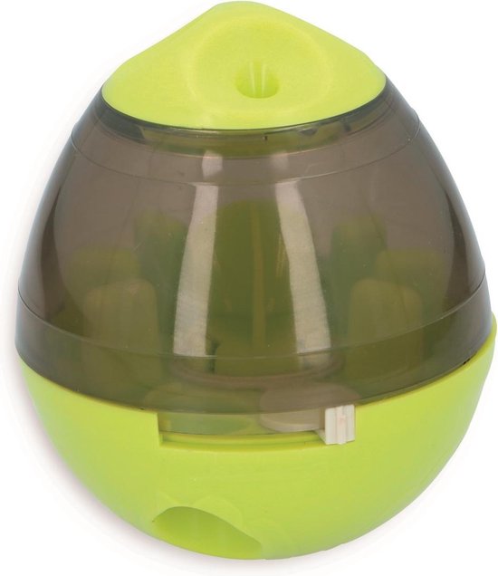 maxxpro Snack Ball - Kleiner Hund oder Katze - Haustierspielzeug - Gegen Langeweile - Spielball - Verstellbar - Grün
