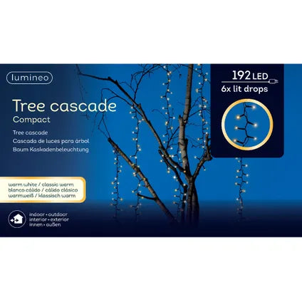 Weihnachtslichter LED 192 Weiß Lichter - 80cm