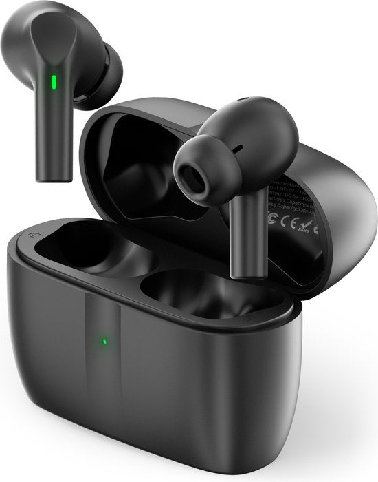 Unitone - Kabellose Kopfhörer - Bluetooth - IPX6 wasserfest - Geeignet für Apple & Android - Schwarz
