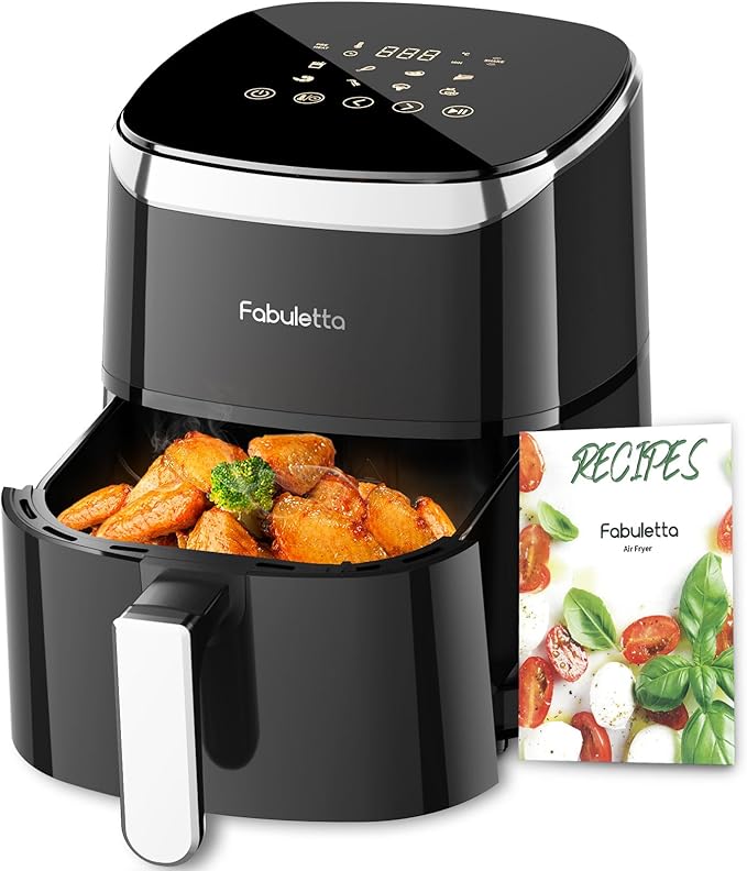 Fabuletta 4L AirFryer – 9-in-1 Heißluftfritteuse mit LED-Touchscreen